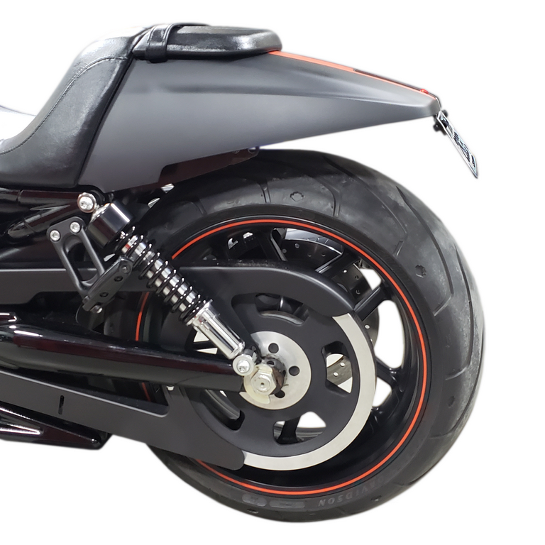 Licence Plate Holder & Bracket With Lightning Killer Custom Harley-Davidson  V-Rod FXD XL - Moto Vision