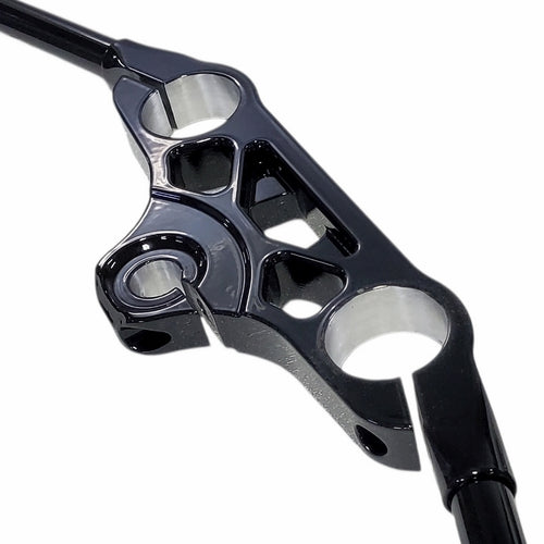 Custom V-Rod handlebar with gloss black finish