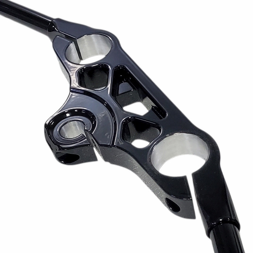 Custom V-Rod handlebar with gloss black finish