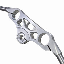 Custom machined V-Rod handlebar part in raw finish