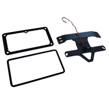 V-Rod Muscle featuring under-fender license plate bracket with LED, compact and custom design for a clean profile.