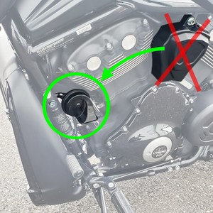 Sportster horn deals relocation