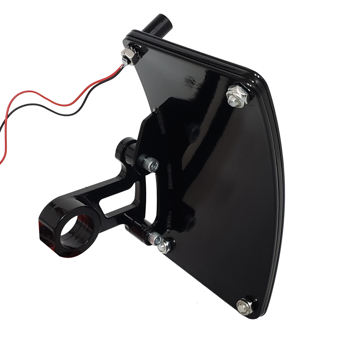 HARLEY SOFTAIL - Side mount curved license plate bracket – ZEEL DESIGN HARLEY SOFTAIL - Side mount curved license plate bracket – ZEEL DESIGN