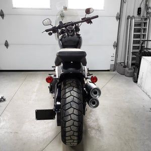 Fat bob license plate