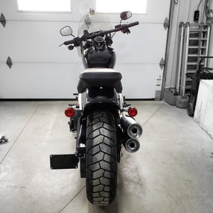 Fat bob license plate