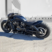 HARLEY V-ROD - Side mount curved license plate bracket